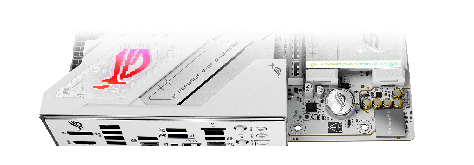 The Strix B850-G  motherboard features SupremeFX audio.