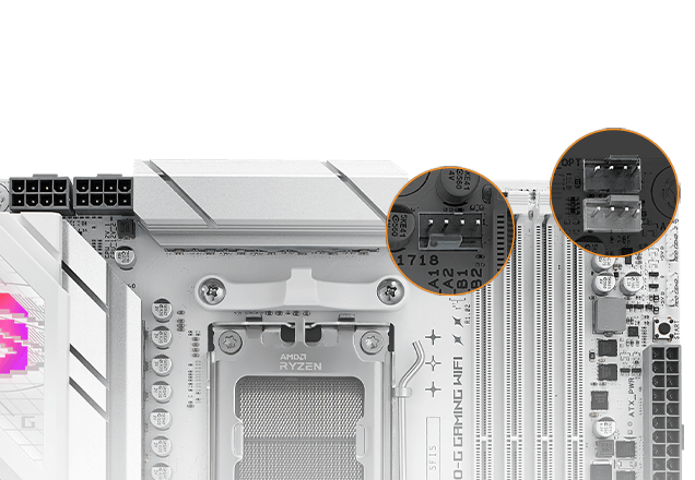 Strix B850-G fan header locations