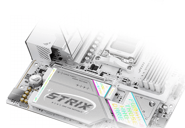 Strix B850-G M.2 heatsinks and backplate layout