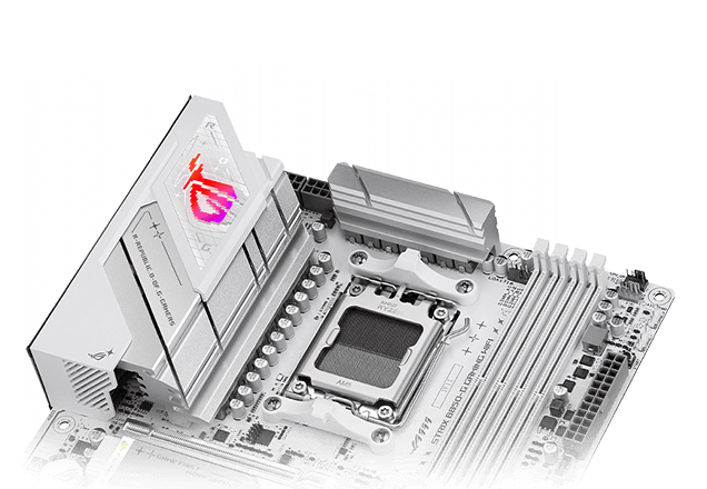 Strix B850-G VRM cooling design layout