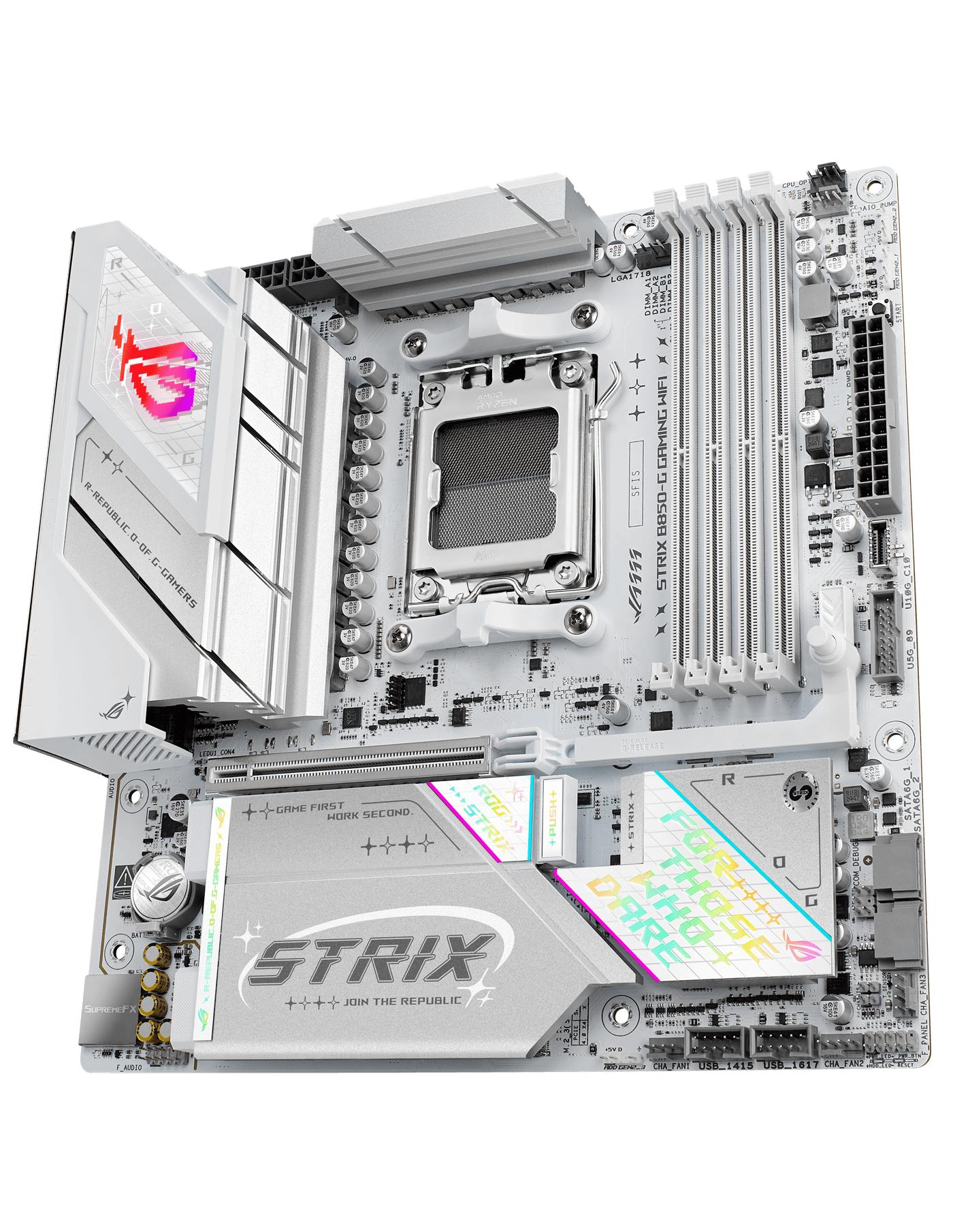 The ROG Strix B850-G is ready to launch into lightspeed.