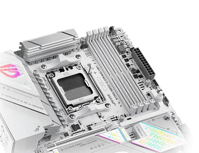 The Strix B850-G lets you overclock memory up to 8400+ MT/s.