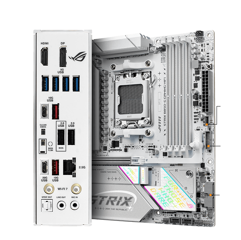Strix B850-G connectivity specifications