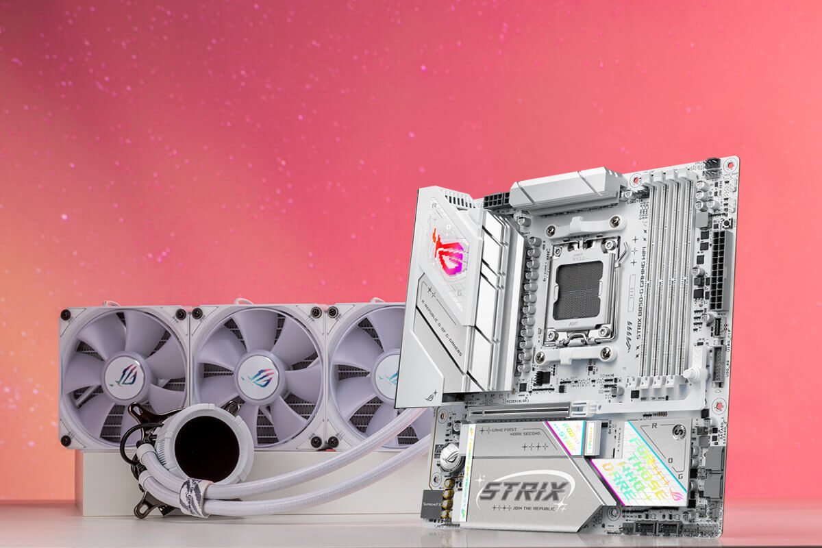 Strix B850-G is with ROG Strix LC III 360 ARGB LCD
