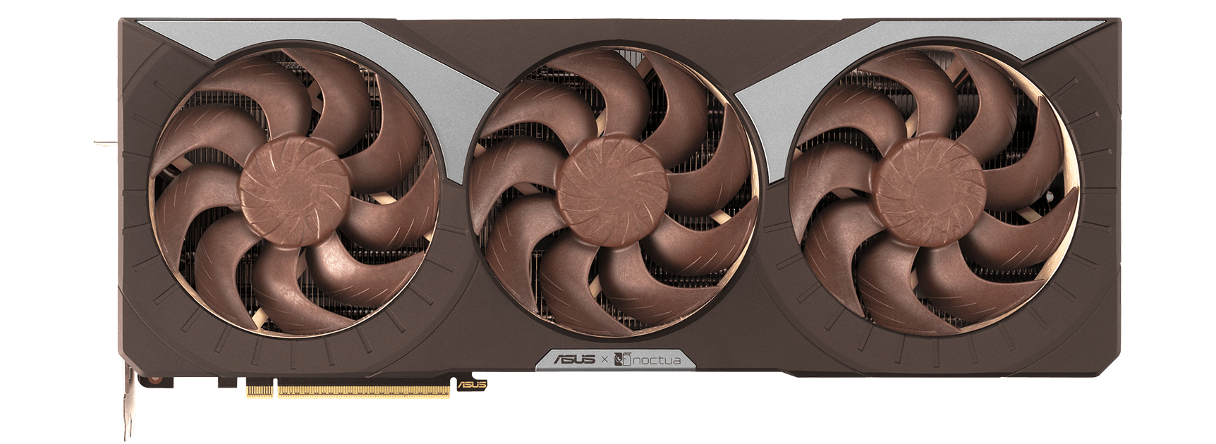 Shroud and fans of the ASUS GeForce RTX 5080 Noctua Edition