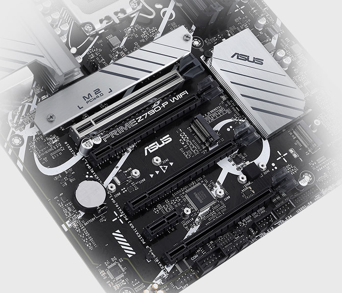 Bo mạch chủ PRIME Z790-P WIFI-CSM hỗ trợ khe cắm PCIe 5.0.