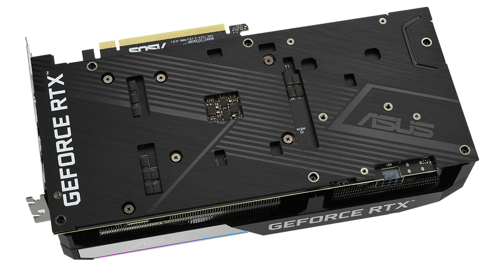 ASUS DUAL-RTX3060TI-O8G-V2 protective backplate