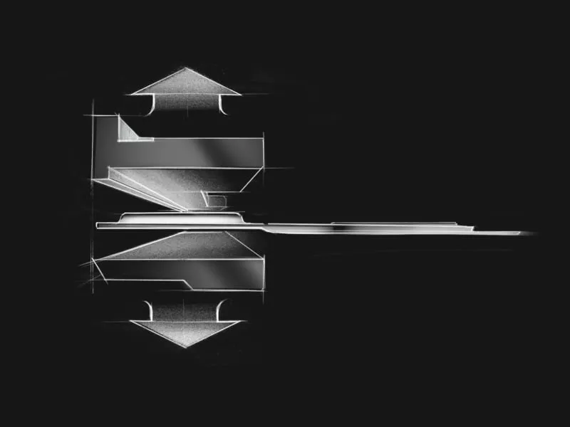 A sketch of SCAR laptop’s heatsink system.