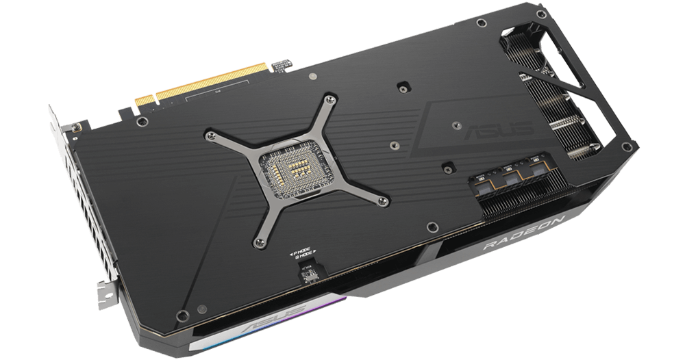 ASUS Dual Radeon™ RX 7900 XT Grafikkarte Backplate.