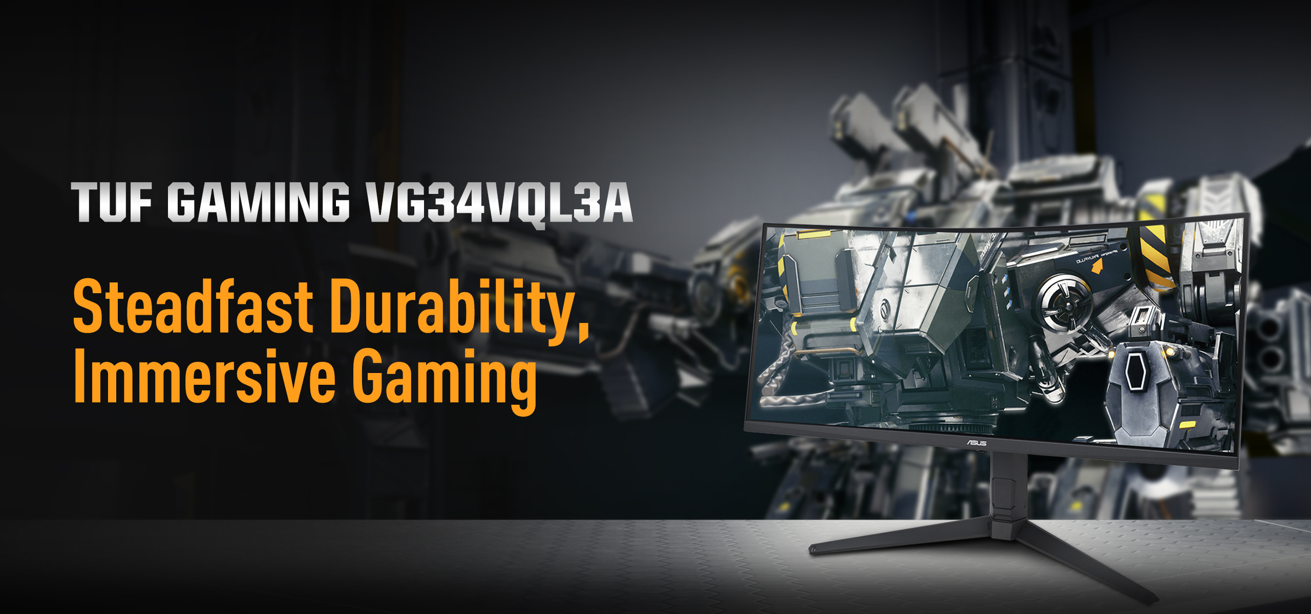 Ukrivljen gaming monitor ASUS TUF Gaming VG34VQL3A 
komponentko