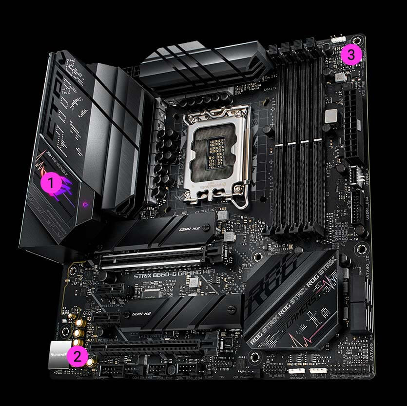 ROG Strix B660-G Gaming WiFi Gaming Caractéristiques d’immersion gaming