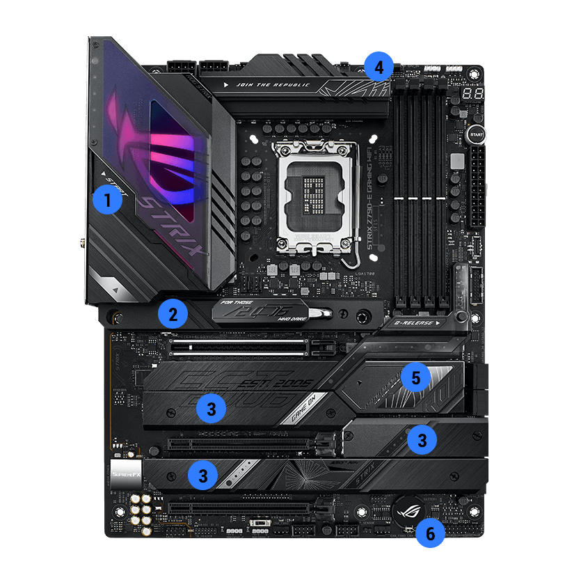 ROG Strix Z790-E cooling specifications