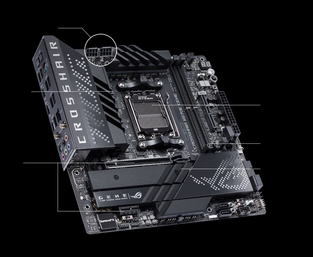 ROG CROSSHAIR X670E GENE | Gaming motherboards｜ROG - Republic of