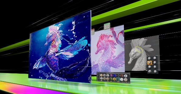 NVIDIA Studio vylepšuje kreatívne aplikácie