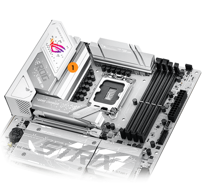 Strix  B860-G VRM cooling design layout