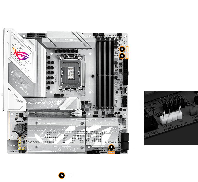 Strix  B860-G RGB header locations