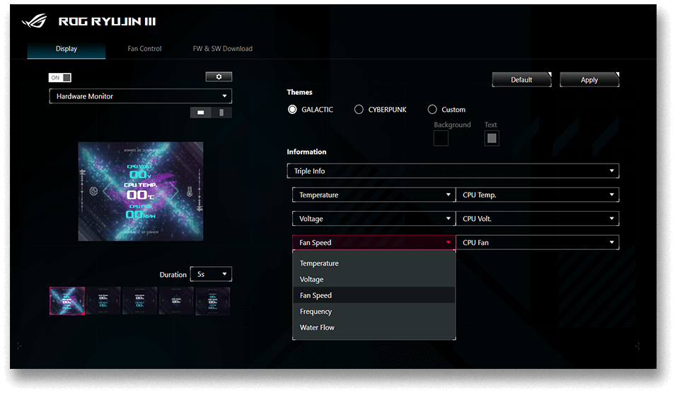 Armoury Crate systeembewaking