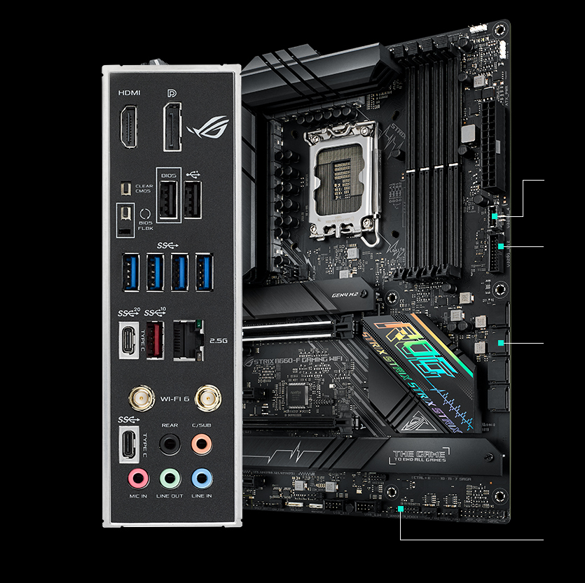 購入特価ASUS マザーボード ROG STRIX B660-F GAMING WIFI マザーボード