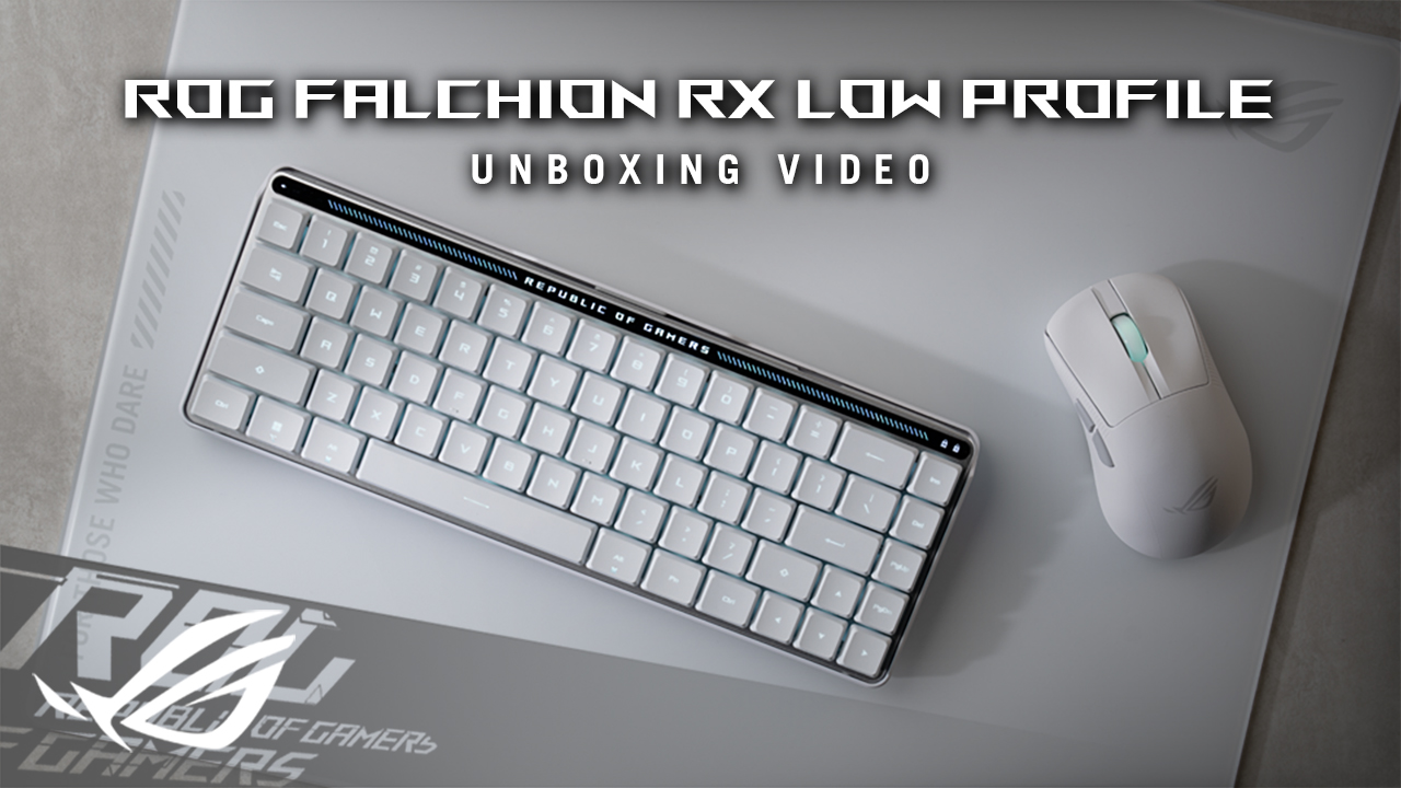 ROG Falchion RX Low Profile unboxing video thumbnail