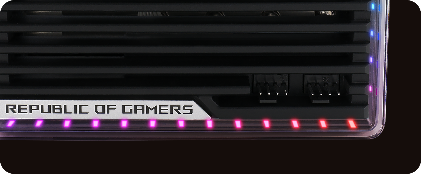 Two PWN fan headers on the graphics card