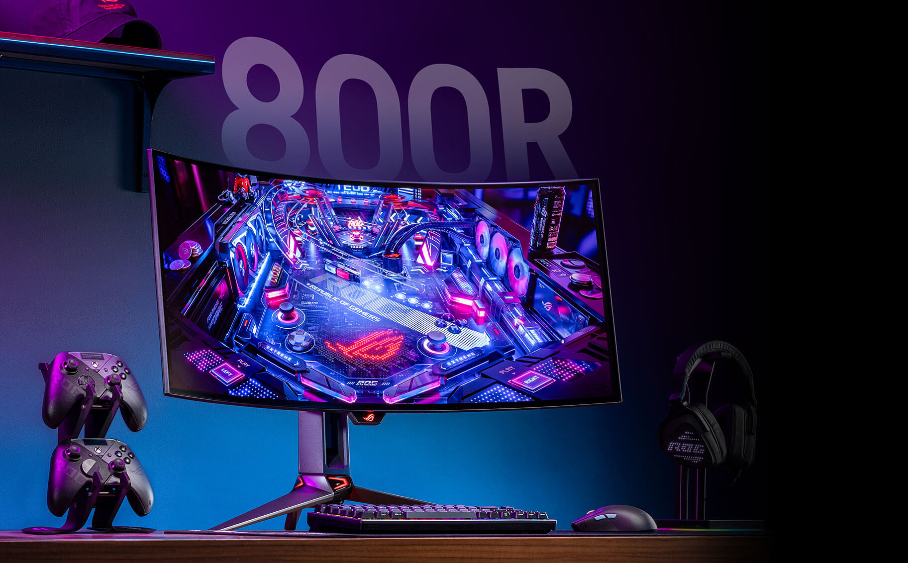 ROG Swift OLED PG34WCDM 800R curved panel