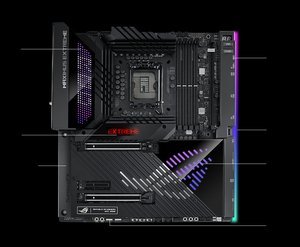 ASUS ROG Maximus Z790 motherboard has been pictured, equipped with Core  i9-13900K CPU and $20 cooler 