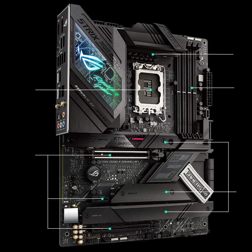 Built for Performance Gaming specs of ROG Strix Z690-F Gaming WiFi