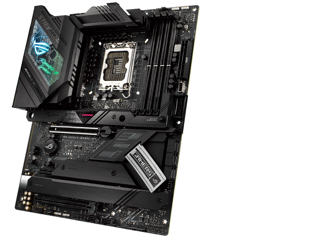 ROG Strix Z690-F Gaming WiFi D4 de face