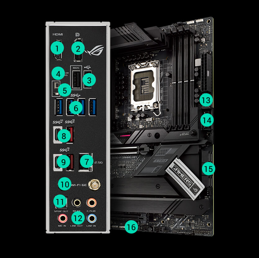 ROG STRIX Z690-F GAMING WIFI | Gaming motherboards｜ROG - Republic 