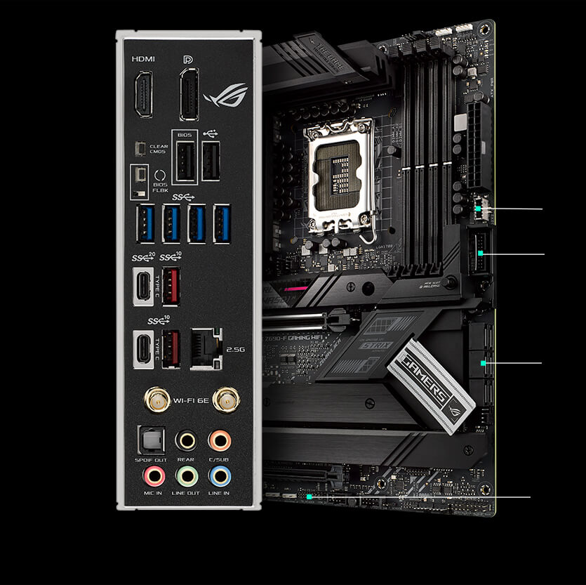 Full Connectivity specs of ROG Strix Z690-F Gaming WiFi