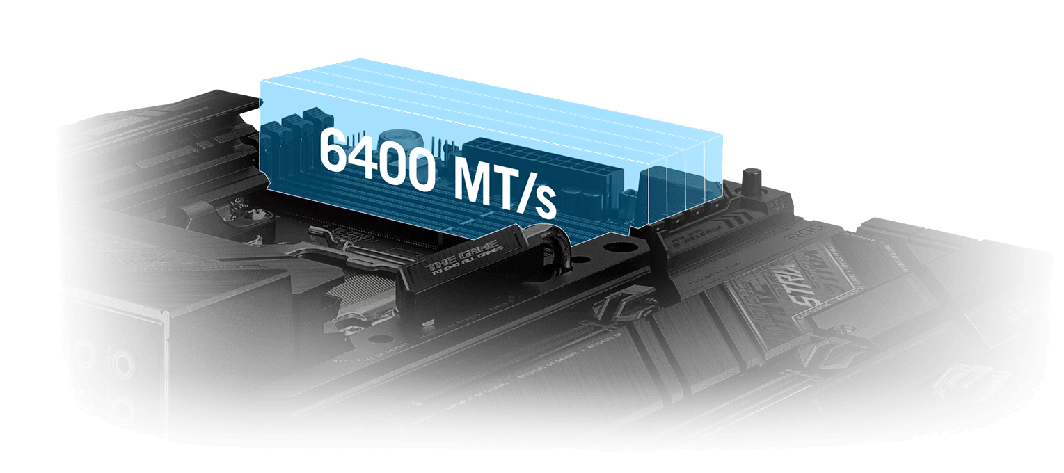 ROG Strix X670E-E підтримує пам’ять DDR5 зі швидкістю 6400 МТ/с