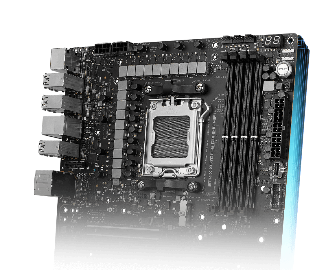 ROG Strix X670E-E features an eight-layer PCB