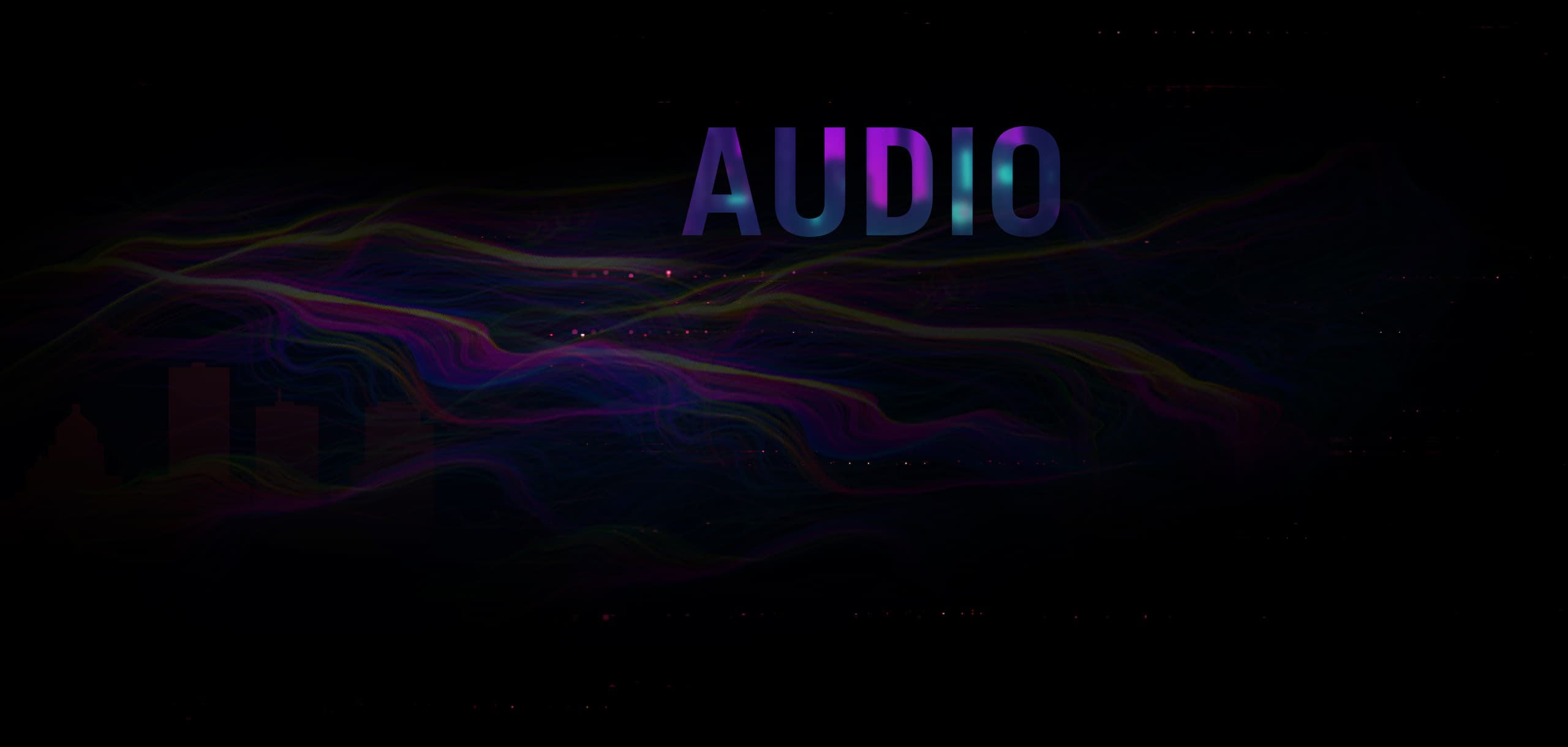 The abstract and flow smoke background image on audio section
