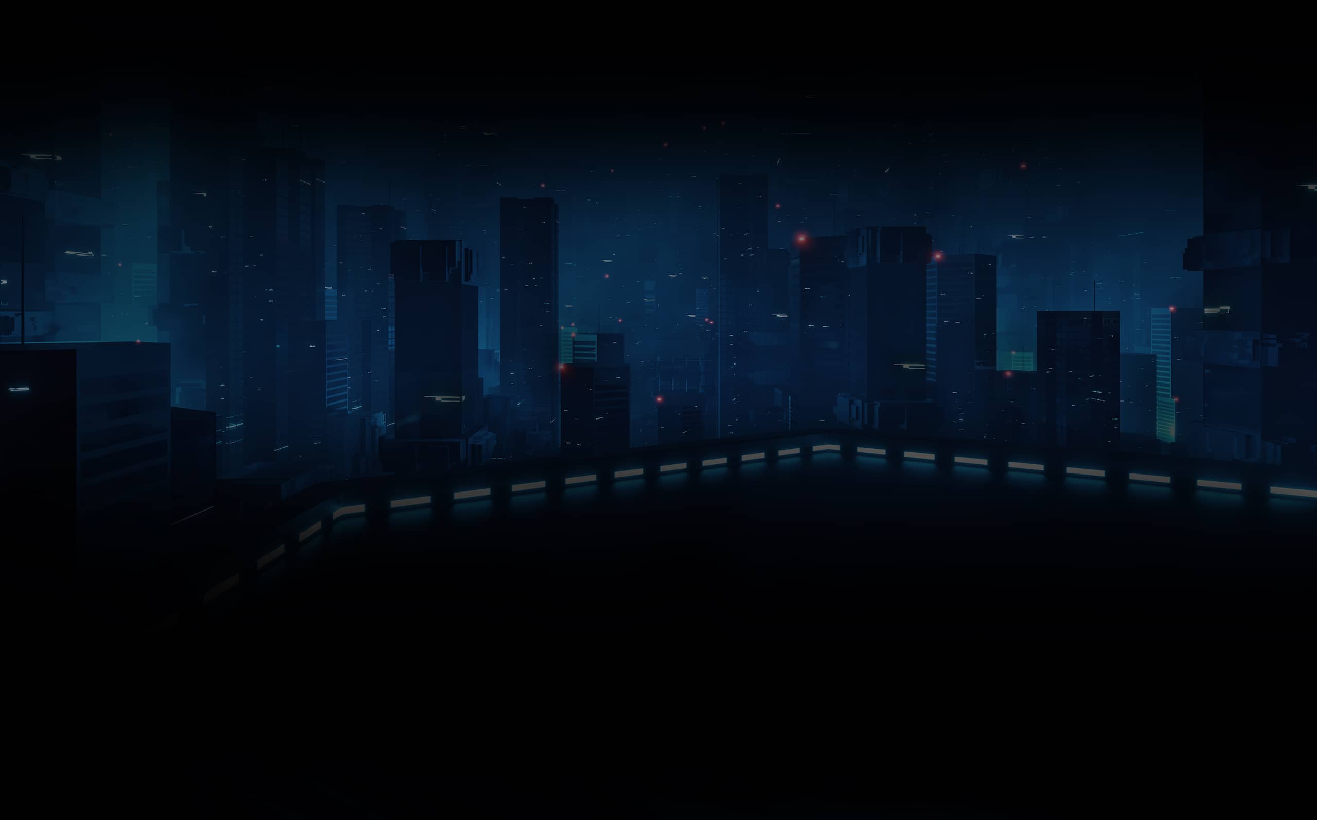 The background image shows the scene of furture city with dashed light on connectivity section