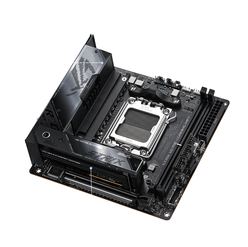 Especificaciones de la refrigeración de la ROG Strix X670E-I