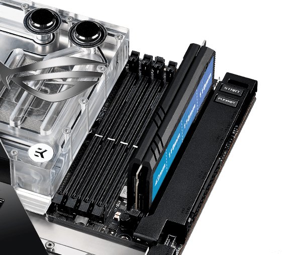 A motherboard ROG Maximus Z690 Extreme Glacial dispõe do ROG DIMM.2
