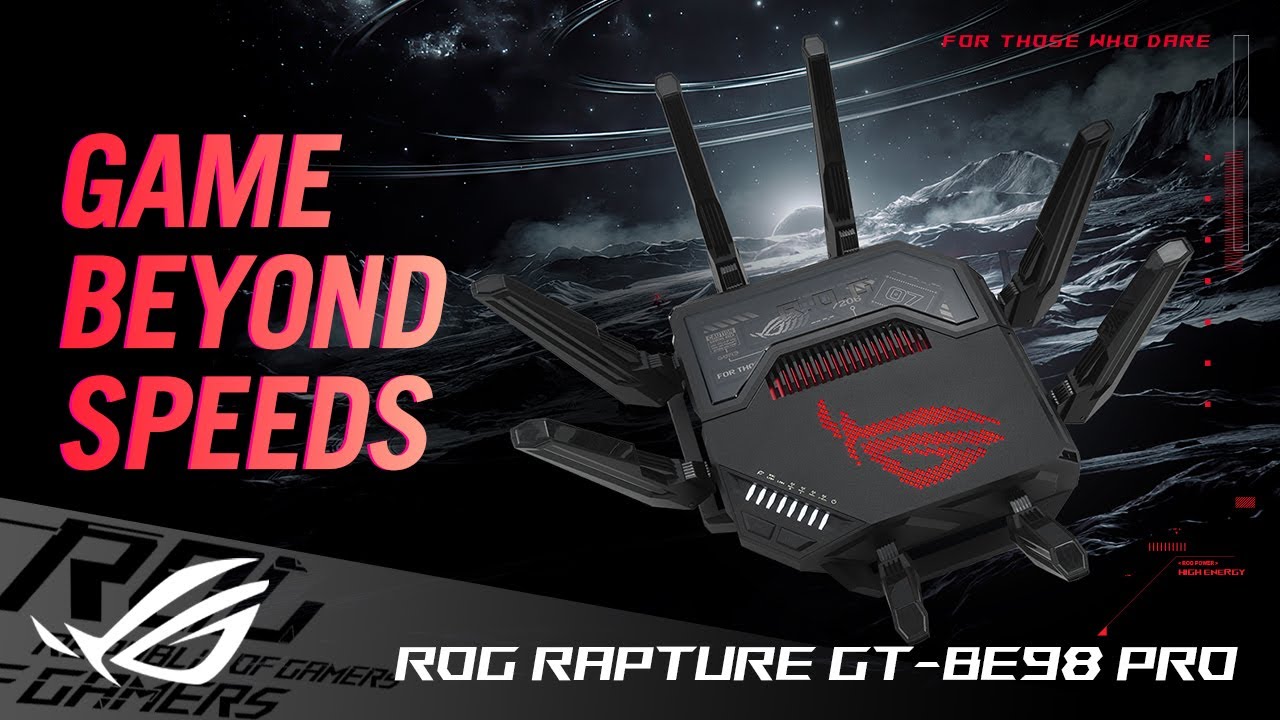 ASUS ROG Rapture GT-BE98 PRO First Quad-Band WiFi 7 Gaming Router supports  320MHz, Dual 10G Port, Triple-level Game Acceleration, Mobile Game Mode,  Subscription-Free Security, AiMesh, and VPN features 