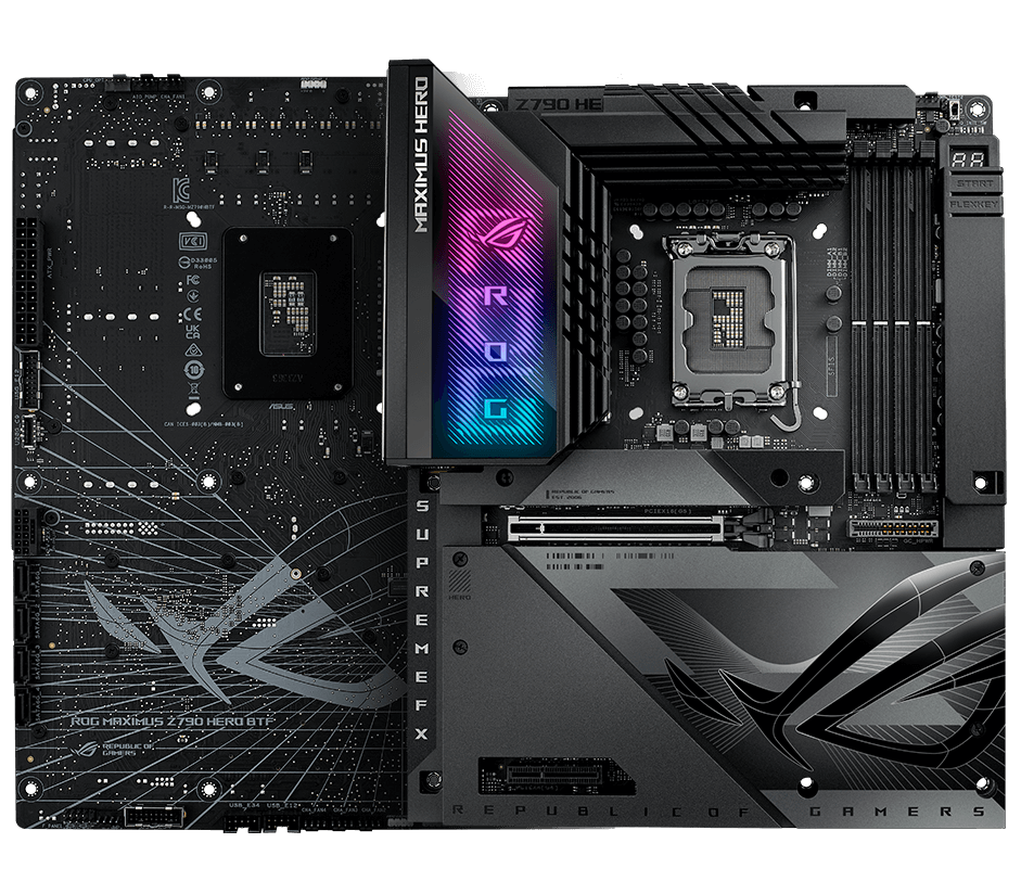 The thermal management on the ROG Maximus Z790 Hero BTF