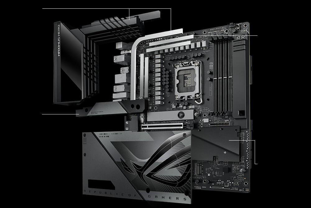 ROG Maximus Z790 Hero BTF 升級的散熱解決方案。