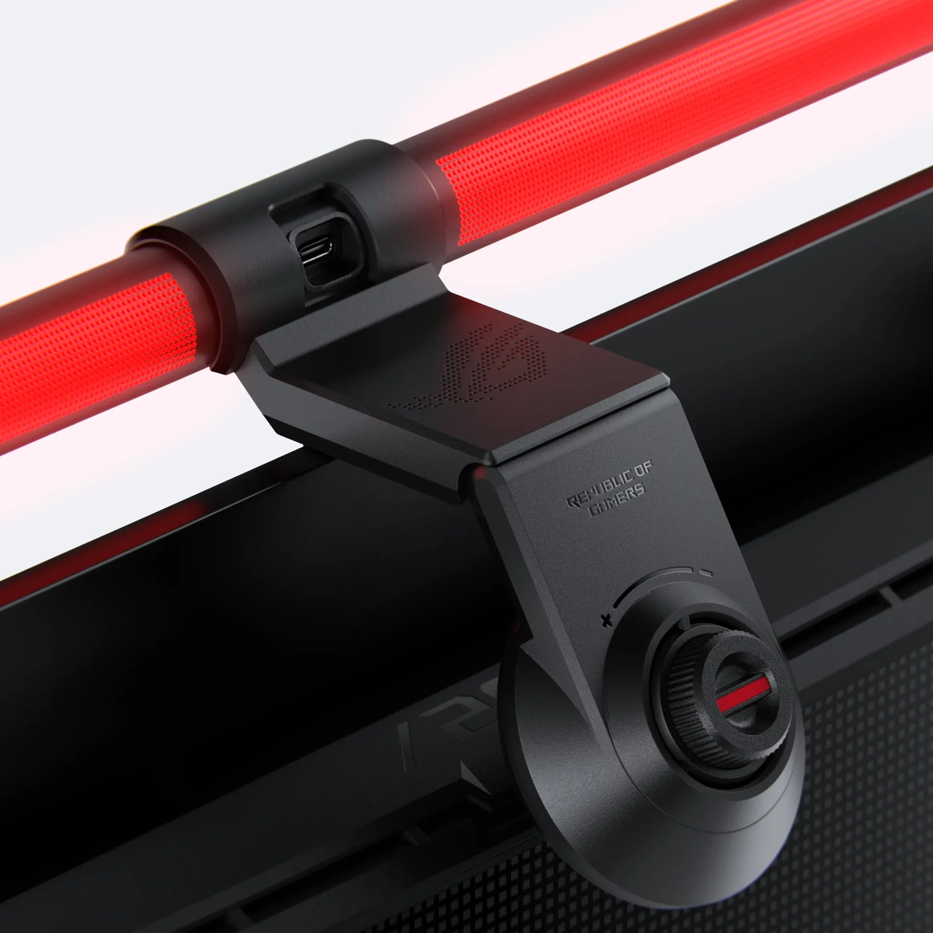 The ROG Monitor Light  Bar also includes a USB-C port.