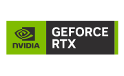 The NVIDIA logo with GeForce RTX text alongside it