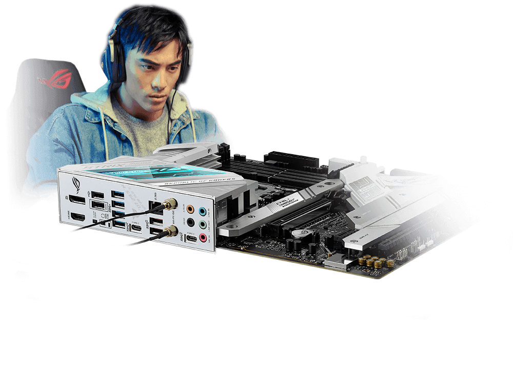 La ROG Strix Z690-A Gaming WiFi dispose de la technologie Two-Way AI Noise Cancelation