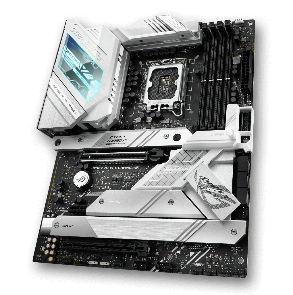 The ROG Strix Z690-A Gaming WiFi motherboard is designed for discerning gamers.
