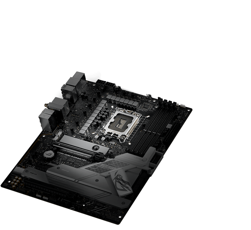 The ROG Strix Z690-A Gaming WiFi features Comprehensive Cooling.