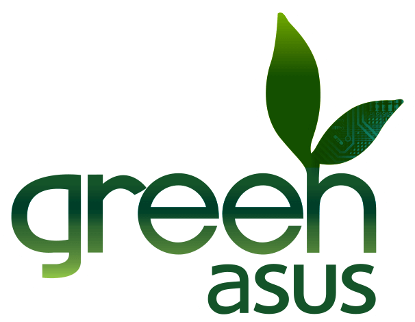 Green Asus logo