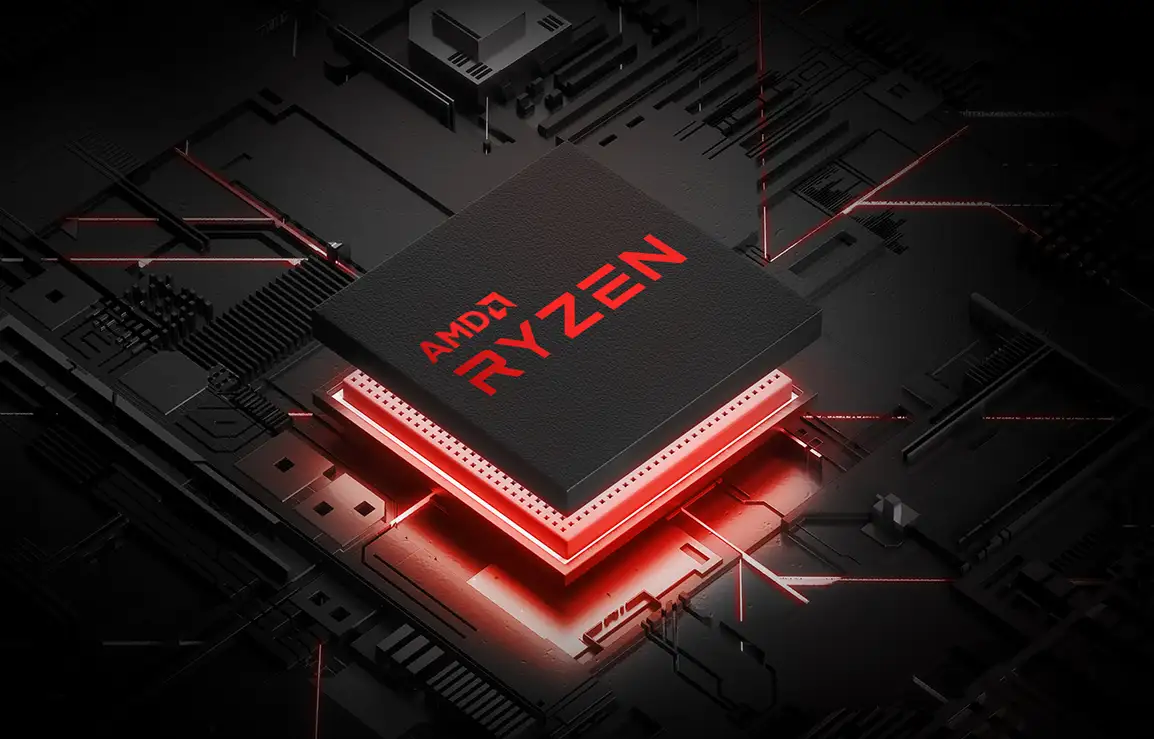 Equipado com um AMD® Ryzen™