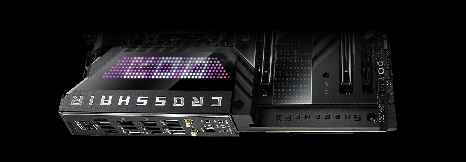 Het ROG Crosshair X670E Extreme-moederbord is voorzien van SupremeFX audio.