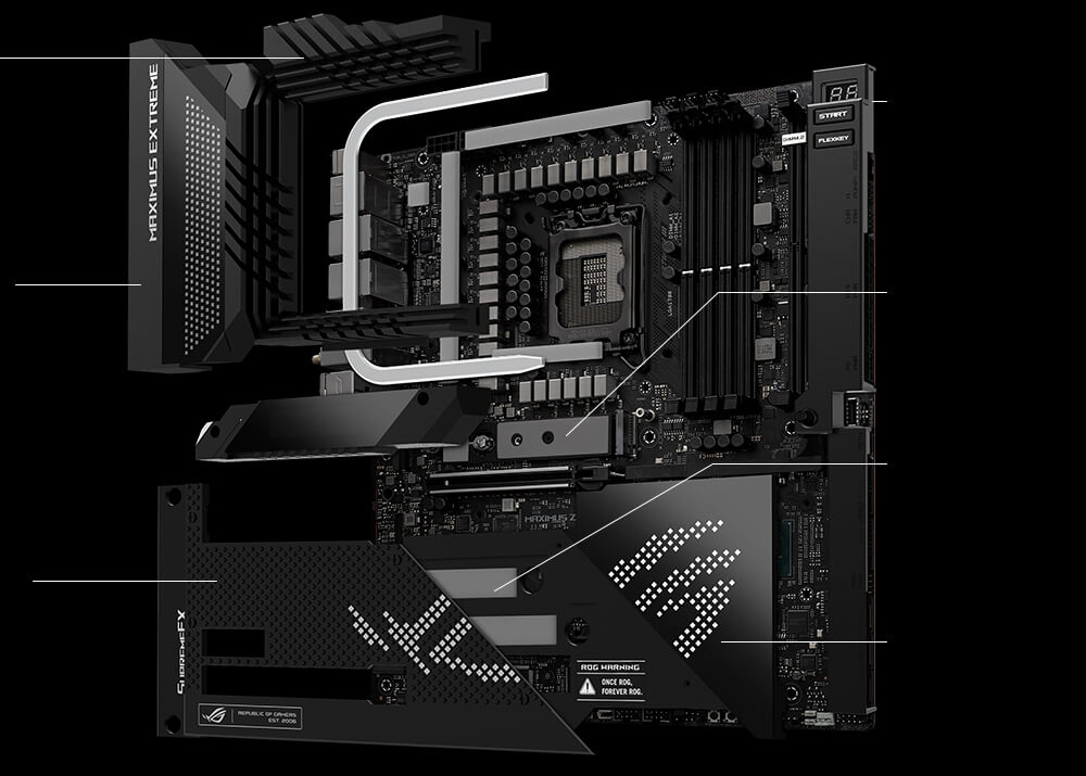 ROG Maximus Z690 Extreme підтримує вдосконалення рішення для охолодження.