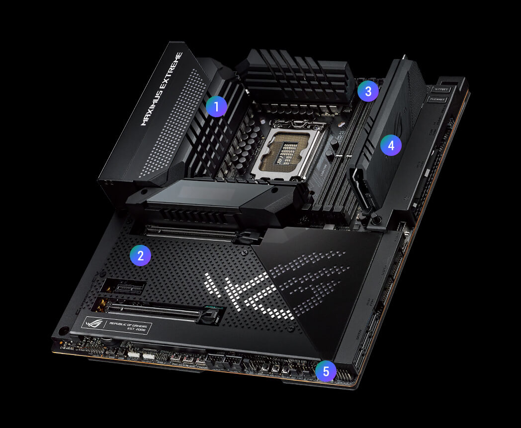 Especificações de Arrefecimento da ROG Maximus Z690 Extreme