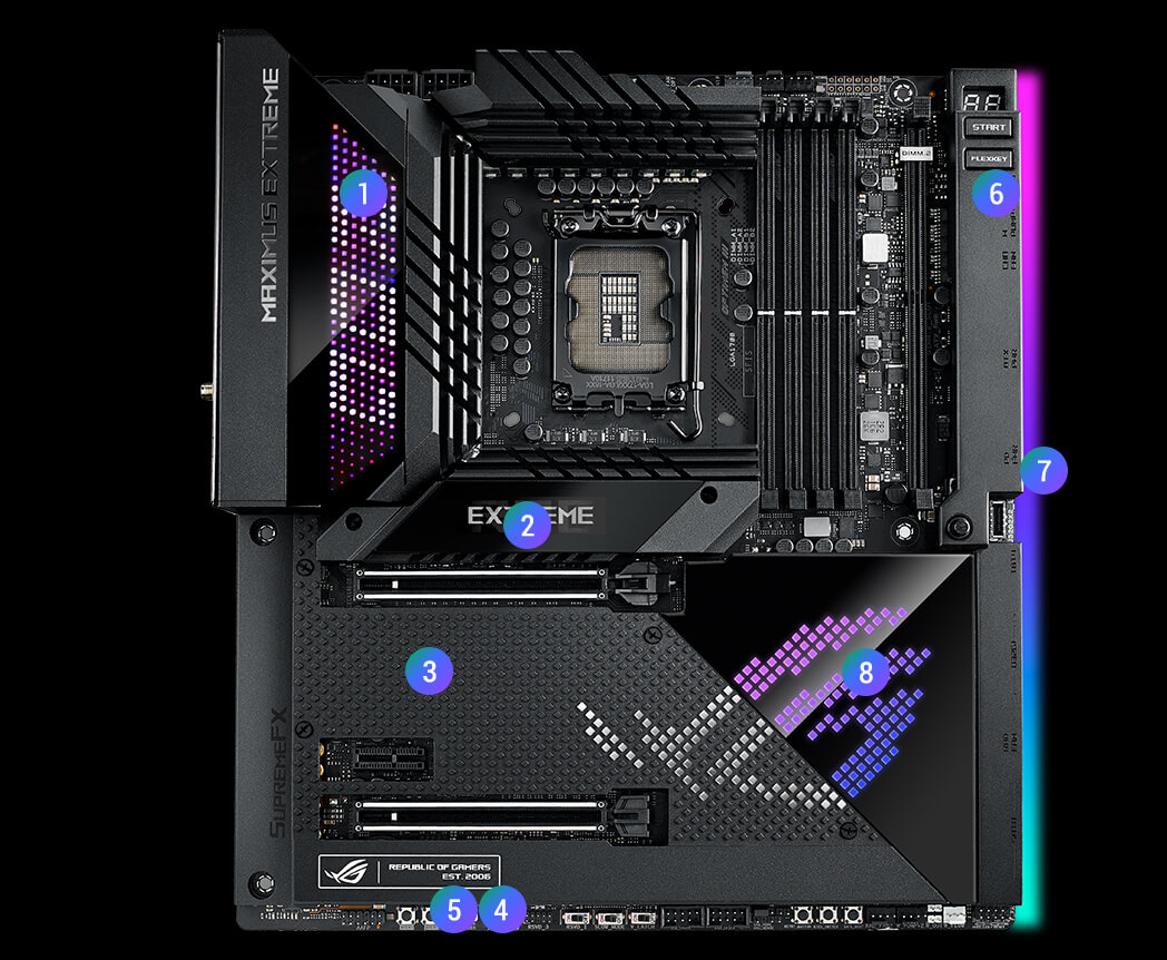 Rog Maximus Z Extreme Motherboards Rog United Kingdom